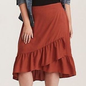 Torrid Challis Midi Skirt (Size 1)